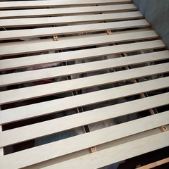 すのこベッド&マットレス　ダブルの画像