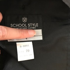 ウエスト70 ズボン 夏物 黒　メンズ　スラックスの画像