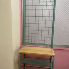 【車必須】突っ張り型、収納棚の画像