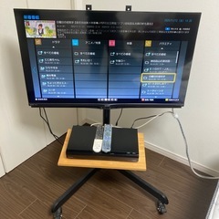 SHARP AQUOS 40型液晶テレビ+ Panasonic BDレコーダーセットの画像