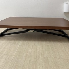 ニトリ　　昇降ダイニングテーブル　　ウォルナットの画像