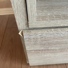 木目調　テレビ台　引き出し付きの画像