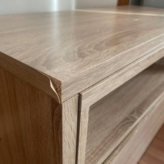 木目調　テレビ台　引き出し付きの画像