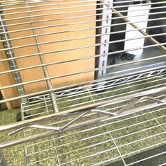 メーカー不明■③メタルラック スチールラック  キャスター付き の画像