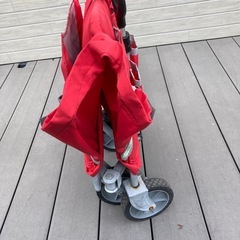 アウトドアキャリーカート★ベンチとしても座れます。キャリーワゴン。　の画像