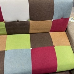 🍏人気🍎ソファベッド ニトリ パッチワーク オシャレ ソファ No.2672の画像