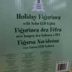 新品 コストコ クリスマスソーラーライト スティック型 3個セット 屋外使用 スノーマン トナカイ サンタ 庭 ガーデン 飾り付け 札幌 西野店の画像