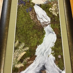 額縁入り押し花の画像