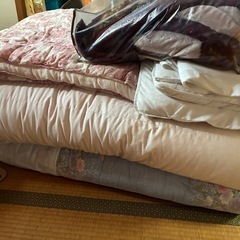 たくさんのふとん布団の画像