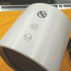 セラミックファンヒーター plusmore MO-WA004-WH 電気ヒーター 小型 ヒーター シンプル コンパクト 暖房機 西岡店の画像