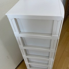 5段ボックス ホワイトの画像