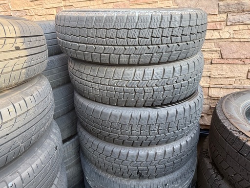 155/65R14  ダンロップ WM02 2022年 スタッドレス4本
