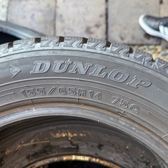 155/65R14  ダンロップ WM02 2022年 スタッドレス4本の画像