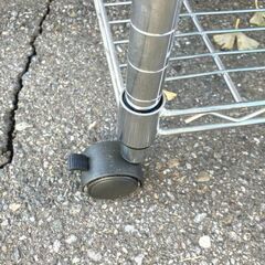 メーカー不明■④メタルラック スチールラック キャスター付きの画像
