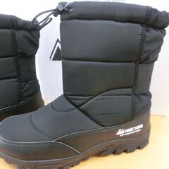 新品 ファーストダウン スノーブーツ 27cm 黒 FIRST DOWN 4cm4時間防水 防滑ソール 箱ダメージあり 冬靴 雪国用 札幌 西野店の画像