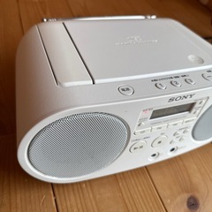SONY CDデッキZS S40  ホワイト　ラジオ　の画像