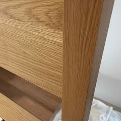 【無印良品】木製ベッド・オーク材・セミダブル、ベッド下収納・２個セットの画像