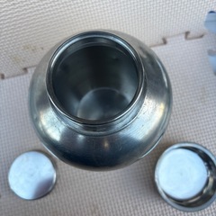 錫半製 上錫　茶壺 直径11㎝×高さ13.5㎝の画像