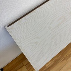 木目が少し見えるホワイト3段からーぼカラーボックスの画像