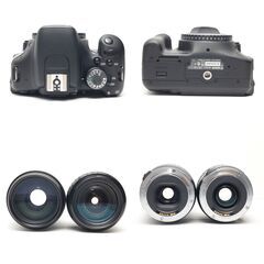 【全国送料無料】 ショット数わずか420回!!  Canon EOS Kiss X5✨ カメラバッグ付き 超望遠 ダブルレンズセット ズームセット✨ 届いたらすぐに使えます✨ キヤノン キャノンの画像