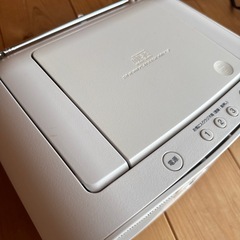 SONY CDデッキ　ラジオ　ホワイト　の画像