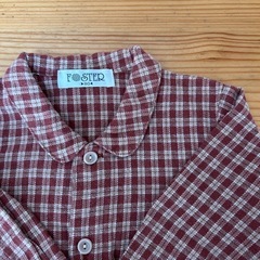 チェックシャツ　80の画像