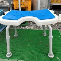 介護チェア　風呂椅子　入浴　青　 訳ありの為格安の画像