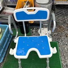 介護チェア　風呂椅子　入浴　青　 訳ありの為格安の画像