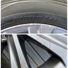 21クラウン後期純正ホイール215/55/17　の画像