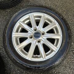 ☀️　美品　スタッドレスタイヤ　エブリィワゴン　アルミホイール　165/60R14 　4本セット　ブリヂストン　ブリザック　VRX3　2021年　バルミナの画像