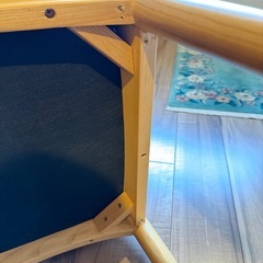 ダイニングチェア　2脚　セミアームチェアの画像