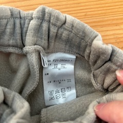 裏毛ボトムス　80　の画像