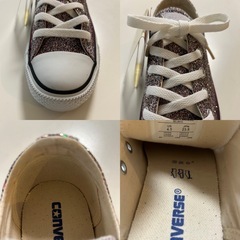 未使用CONVERSEコンバース5CJ913オールスター イルミー OX ピンクマルチラメレディーススニーカー ウォーキングシューズ ジョギングシューズ カジュアルシューズ くつ クツ 紐靴 レースアップシューズ23.5センチレディース女性用婦人womenの画像