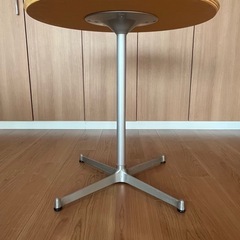 MOMO NATURALカフェテーブル ウッド材×アルミ脚の画像