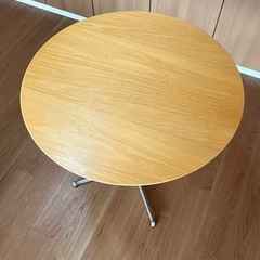 MOMO NATURALカフェテーブル ウッド材×アルミ脚の画像