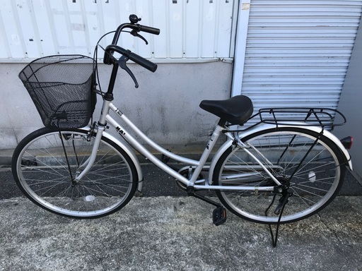 【商談中】⭐︎ドリーム2号館⭐︎中古自転車 NA2/26インチ/シルバー ※後輪タイヤ劣化・摩耗有