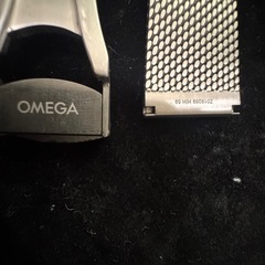 OMEGAオメガ純正ツーピース ストラッ﻿プ ステンレス製メッシュブレスレッ﻿トの画像