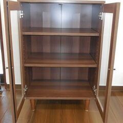 【直接引き取りのみ】キッチンラック ブラウン/木目調 R7-0024の画像