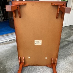 🉐ローテーブル　座卓　机　折りたたみ　四つ脚　不二貿易　TLM-12075 サイズ【幅1200mm.奥行750mm.高さ340mm】の画像