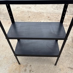 スチールラック   4段  黒の画像