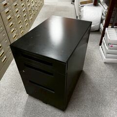 OFFICE スティール製　引き出し ブラック　美品 高さ60.5cm　　　幅　　40cm   奥行　58.5cmの画像