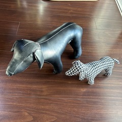 犬の置物　ペットの画像