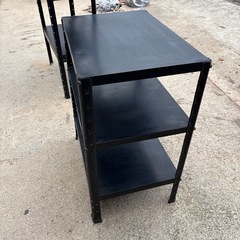 スチールラック   3段  黒の画像