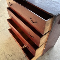 古箪笥　時代箪笥　骨董　4段　引き取り限定の画像