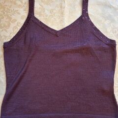 スパンコール、ビ－ズ付きアンサンブル未使用の画像