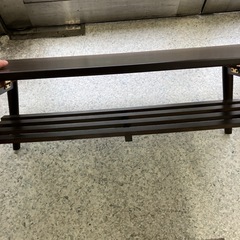 W2511-276 ニトリ　ローテーブル　ラポール　棚付き　キズ汚れ有りの画像