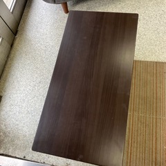 W2511-276 ニトリ　ローテーブル　ラポール　棚付き　キズ汚れ有りの画像