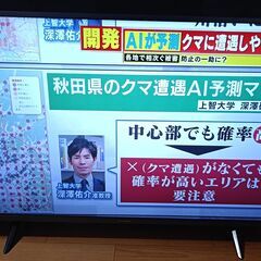 無料配送 美品 2022年 FUNAI43V型 FL-43UF340 4K液晶TV HDR10 Youtube NETFLIX Fire TV搭載 多機能音声リモコンの画像