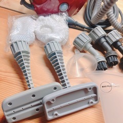 IRISOHYAMA スチームクリーナー コンパクトタイプ STP-101G 赤の画像