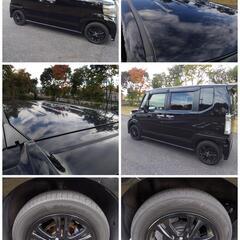 平成 24 年式／ホンダ／NーBOX カスタム／G Lパッケージ／両側パワースライドドア／純正エアロパーツ／スマートキー／純正ナビ／テレビ／バックモニター／ETC／ワコーズ エンジンオイルなど交換／内外装 清掃済み／車検 09/11の画像